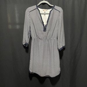Banana Republic Black and White Patterned Dress